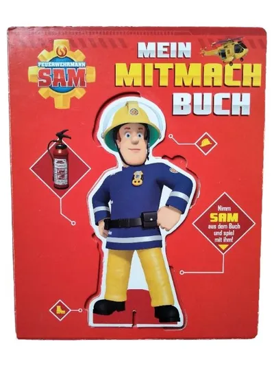 Feuerwehrmann Sam Mein Mitmach Buch Activity Buch Farbenfroh Mehrfarbig