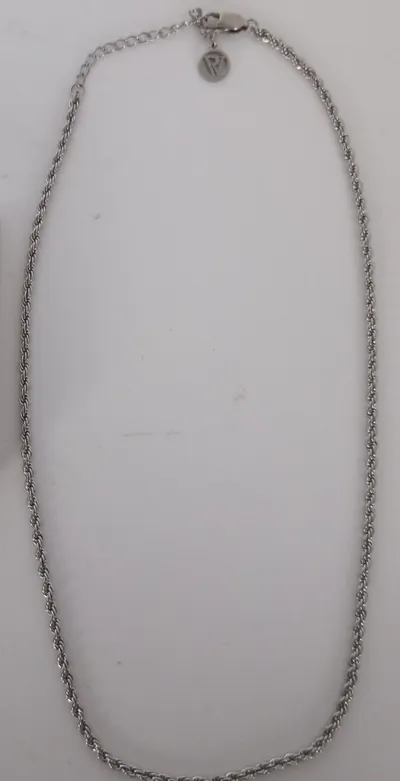 Paul Valentine Halskette Kordelkette Silber Damen 37cm Minimalistisch