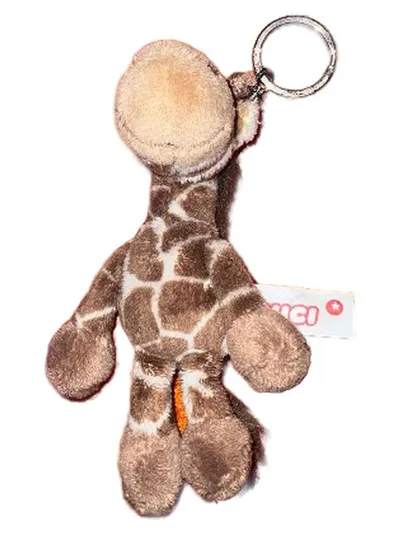 NICI Giraffe Schlüsselanhänger Plüsch Anhänger Braun 13cm
