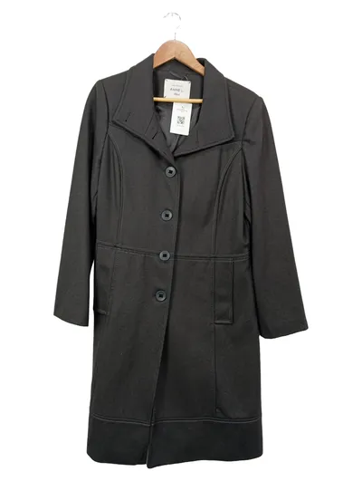 Anne L. Damen Trenchcoat Grau Gr. 42/XL Eleganter Wollmantel