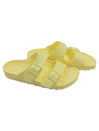 Birkenstock Arizona EVA Pantoletten Damen Gr. 37 Gelb Sandalen