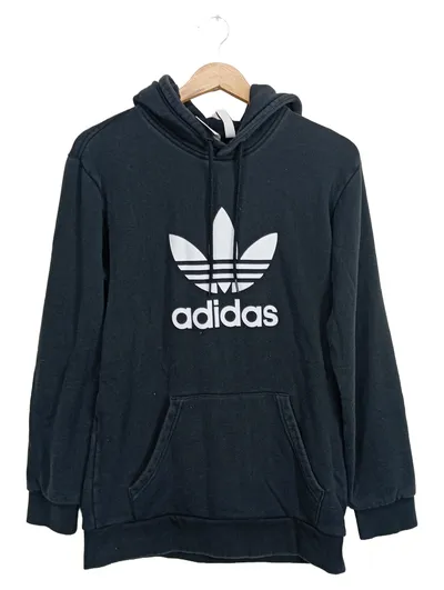 Adidas Originals Trefoil Hoodie Kapuzenpullover Herren Gr. S Schwarz