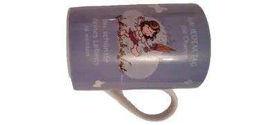 Archie's Männekes Kaffeebecher Tasse Lila Mädchen Spruch Keramik 325ml 11cm