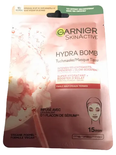 Garnier SkinActive Hydra Bomb Tuchmaske Sakura Feuchtigkeit Damen