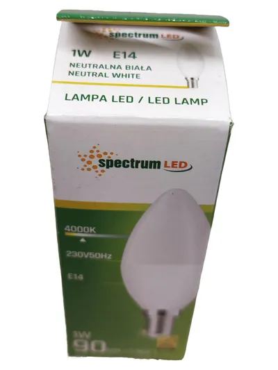 SpectrumLED LED Lampe E14 1W 90lm 4000K Neutralweiß Leuchtmittel