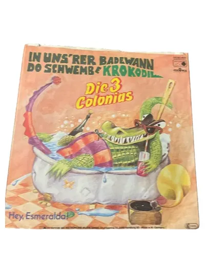Die 3 Colonias In unsrer Badewann Krokodil 7" Vinyl Schlager Single