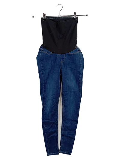 Seraphine Umstandshose Jeans Damen Blau Gr. 36 Skinny Überbauchbund