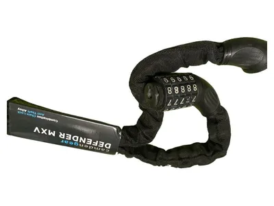 Camden Gear Fahrradschloss Defender MXV Zahlenschloss Kettenschloss Schwarz
