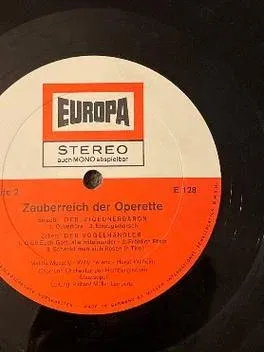 Zauberreich der Operette Europa Vinyl LP Stereo E 128 Klassik