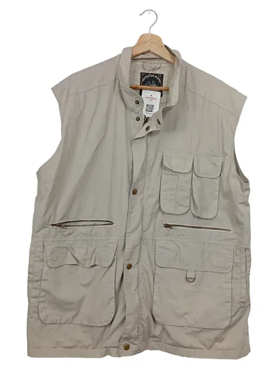 Giesswein Funktionsweste Herren Outdoor Weste Beige Gr. 52/XL