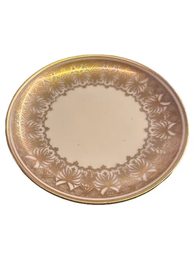 Eschenbach W620 Unterteller Porzellan Gold Floral Elegant ca. 12 cm
