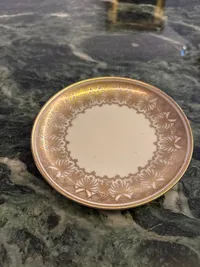 Eschenbach W620 Unterteller Porzellan Gold Floral Elegant ca. 12 cm 2
