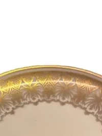Eschenbach W620 Unterteller Porzellan Gold Floral Elegant ca. 12 cm 3