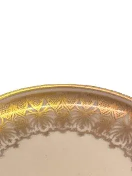 Eschenbach W620 Unterteller Porzellan Gold Floral Elegant ca. 12 cm 3
