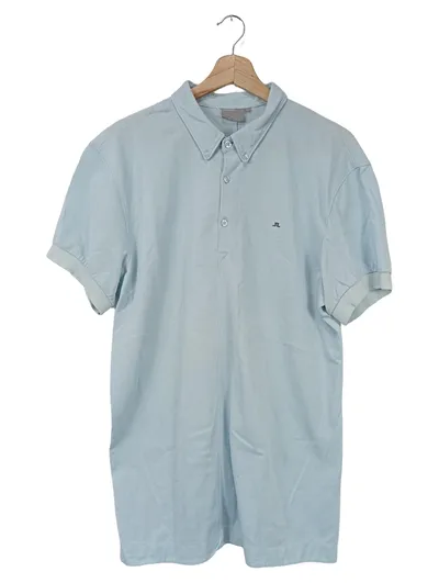 J.Lindeberg Poloshirt Herren Blau Gr. 52/XL Sportlich Kurzarm