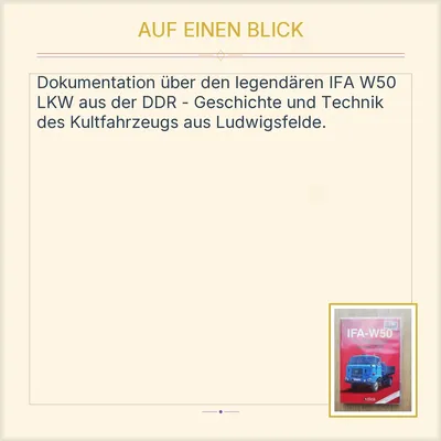 IFA-W50 Die LKW Legende aus der DDR DVD Dokumentation Atlas Verlag