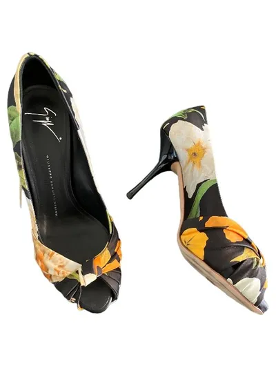 Giuseppe Zanotti Peeptoe Pumps Damen Floral Raffung Mehrfarbig 40.5