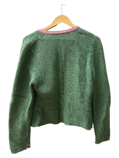 Trachtenmanufaktur München Damen Trachtenstrickjacke Grün Gr. L 42