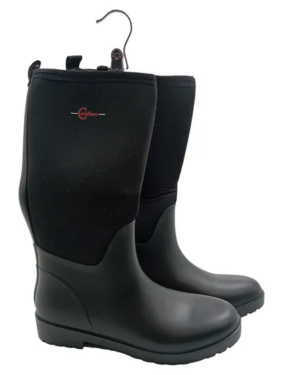 Covalliero Reitstiefel Damen Schwarz Gr. 40 Sportlich Gummi