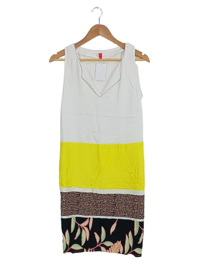 Miss Captain Damen Sommerkleid Gr. 34/XS Mehrfarbig Blumen Viskose
