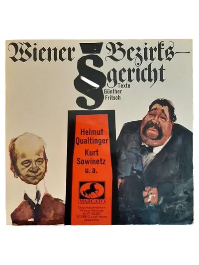 Marcato Wiener Bezirksgericht Vinyl LP Helmut Qualtinger Kurt Sowinetz Kabarett