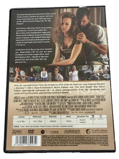 Rabbit Hole DVD Drama Film Nicole Kidman Aaron Eckhart Deutsch