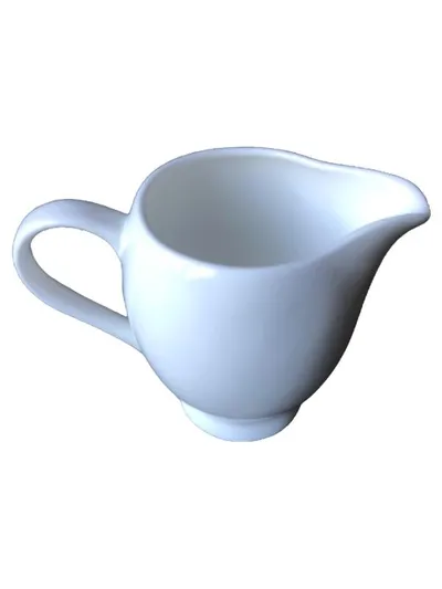 CASA Nova Sauciere Porzellan Weiß Basic Soßenkanne Soßenschale