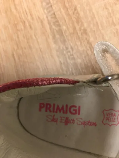 Primigi Mädchen Sandalen Gr. 26 Weiß Glitzer Leder Sky Effect System