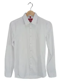 Finshley & Harding Herren Business Hemd Slim Fit Weiß Gr. 35/36 1