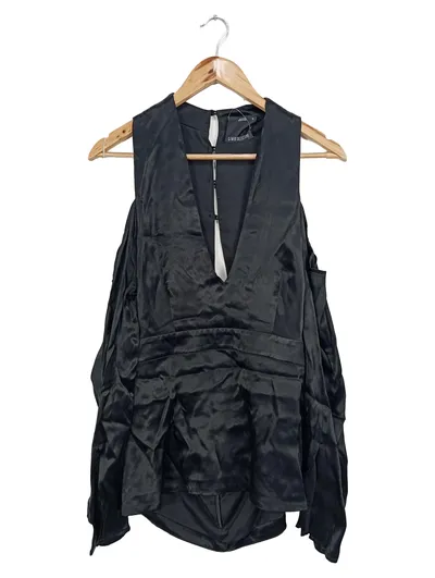 C/MEO COLLECTIVE Damen Bluse 38;M Schwarz Elegant Modern Cut-Outs