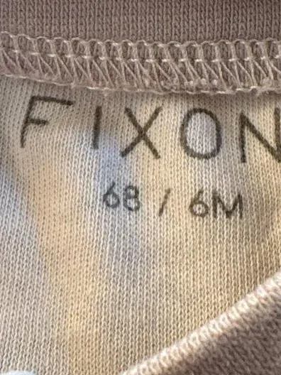 Fixoni Baby Schlafanzug Strampler Gr. 68 Beige Einhorn Reißverschluss 5