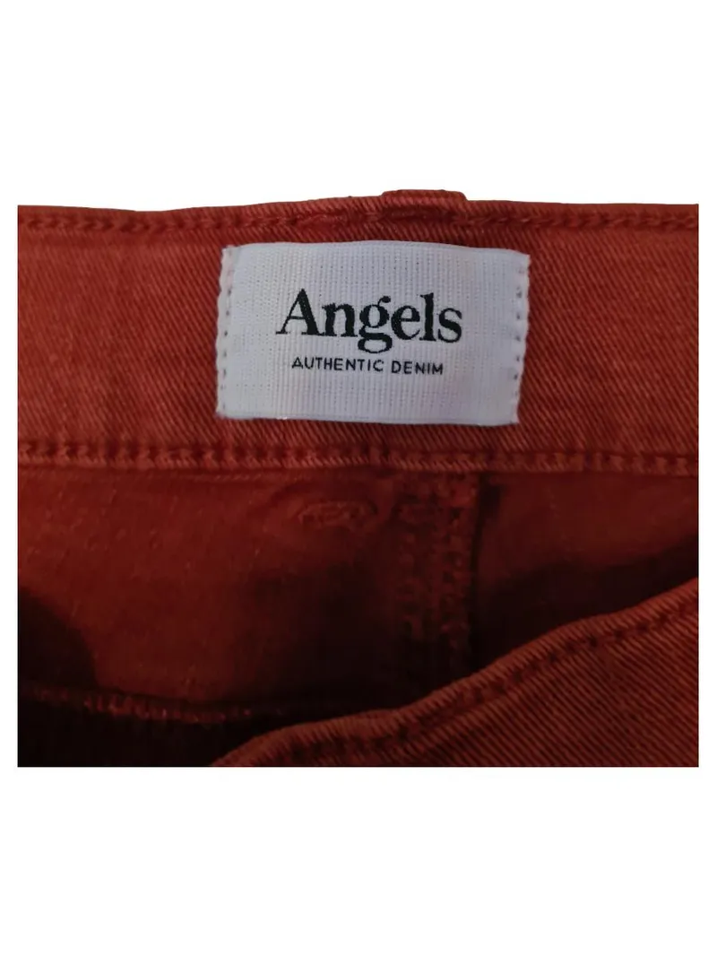 ANGELS Damen Skinny Jeans Hose Orange Gr. 38 W29 Stretch Denim 2