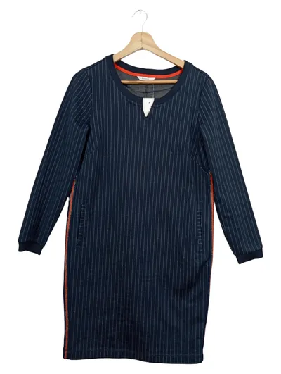 Sandwich Damen Sweatkleid Gr. XS Blau Nadelstreifen Langarm