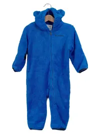Columbia Fleece Overall Schneeanzug Kapuze Bärenohren Blau Gr. 86 2