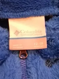 Columbia Fleece Overall Schneeanzug Kapuze Bärenohren Blau Gr. 86 6