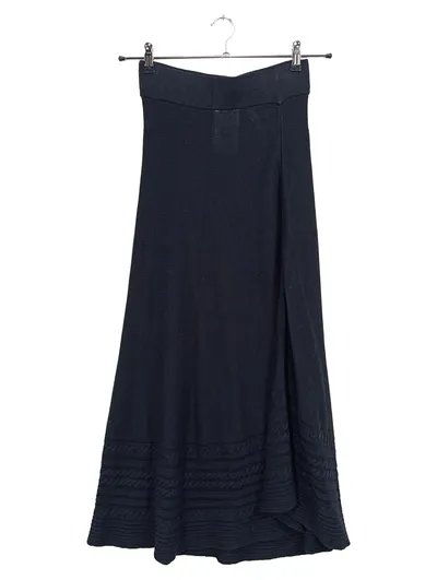 TUZZI Damen A-Linienrock Gr. 36 Schwarz Strickmuster Maxirock Elegant