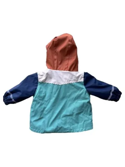 Ergee Kinder Regenjacke Kapuze Gr. 74 Mehrfarbig Fleece gefüttert