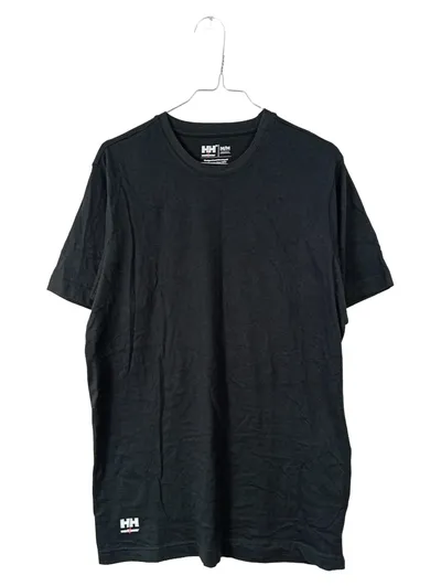Helly Hansen Herren T-Shirt Gr. M Schwarz Basic Baumwolle Logo Arbeit