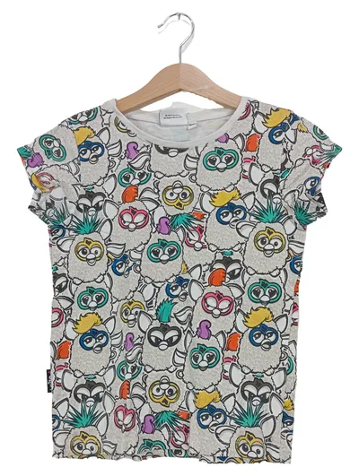 Furby Kinder T-Shirt Gr. 116/122 Mehrfarbig Baumwolle Kurzarm