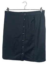 CANDA Damen Bleistiftrock Schwarz Gr. 46/3XL Knopfleiste Klassisch 1