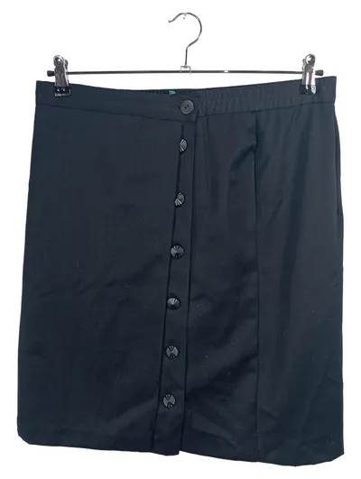 CANDA Damen Bleistiftrock Schwarz Gr. 46/3XL Knopfleiste Klassisch