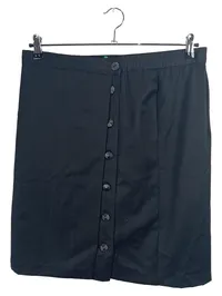 CANDA Damen Bleistiftrock Schwarz Gr. 46/3XL Knopfleiste Klassisch 2