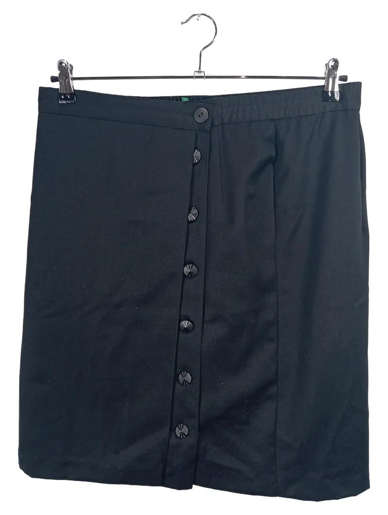 CANDA Damen Bleistiftrock Schwarz Gr. 46/3XL Knopfleiste Klassisch 2