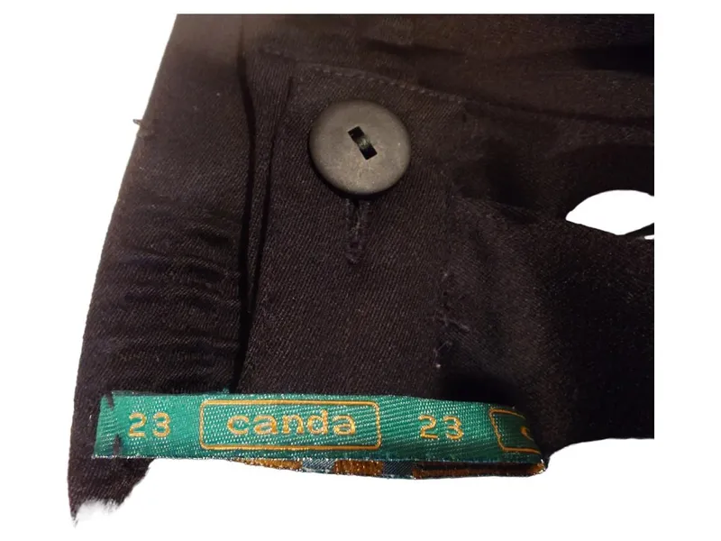 CANDA Damen Bleistiftrock Schwarz Gr. 46/3XL Knopfleiste Klassisch 4