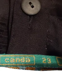 CANDA Damen Bleistiftrock Schwarz Gr. 46/3XL Knopfleiste Klassisch 5