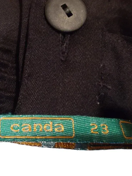 CANDA Damen Bleistiftrock Schwarz Gr. 46/3XL Knopfleiste Klassisch 5