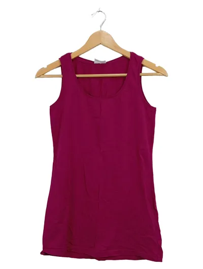 Street One Damen Unterhemd Tank Top Basic Pink Gr. 36 Baumwolle