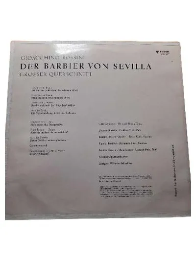 Rossini Der Barbier von Sevilla Großer Querschnitt Electrola Vinyl LP