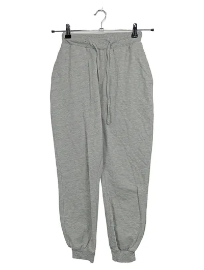 ASOS Jogginghose Damen Gr. 36/S Grau Meliert Baumwolle Sweatpants