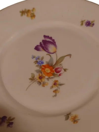 Rosenthal Sammelteller Klassisch Blumenmuster Porzellan Weiß 18 cm
